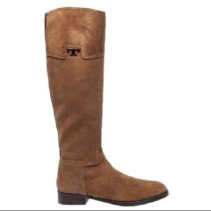 Tory Burch Suede Riding Boots